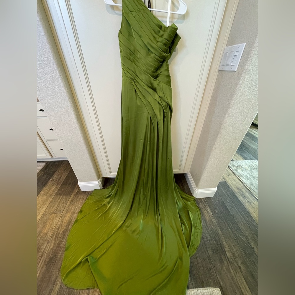 Lime Green Evening Gown Size 4